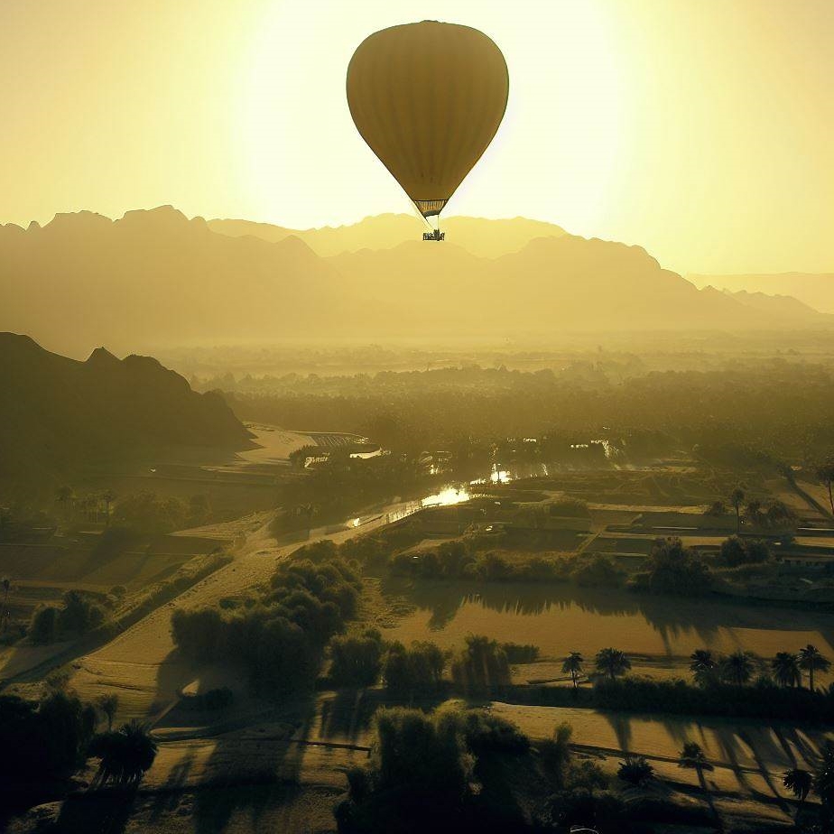 Lot balonem nad doliną królów - Luksor